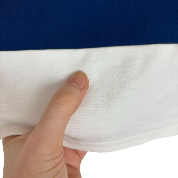 English Factory Green Blue White Striped Mini Skirt Women's Size Large - Picture 4 of 7